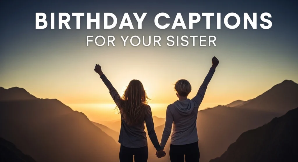 Birthday Captions For Your Sister