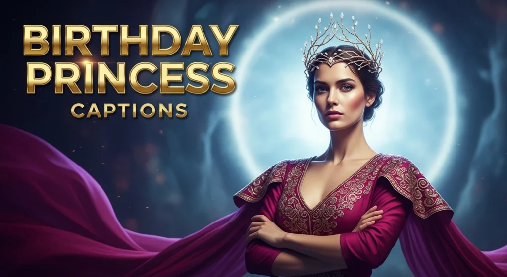 Birthday Princess Captions
