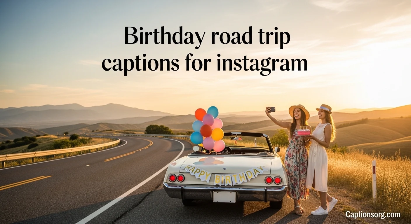 Birthday road trip captions for instagram