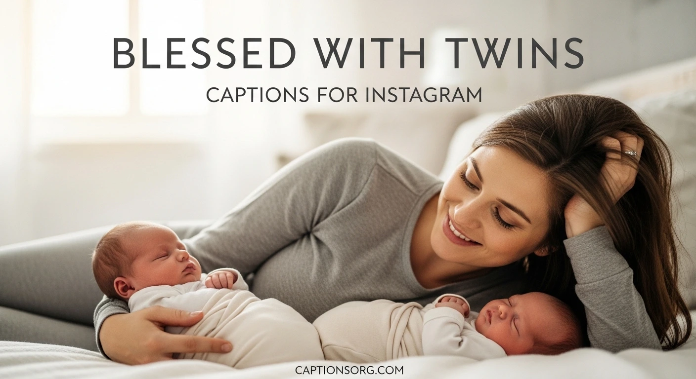Blessed with twins captions for instagram