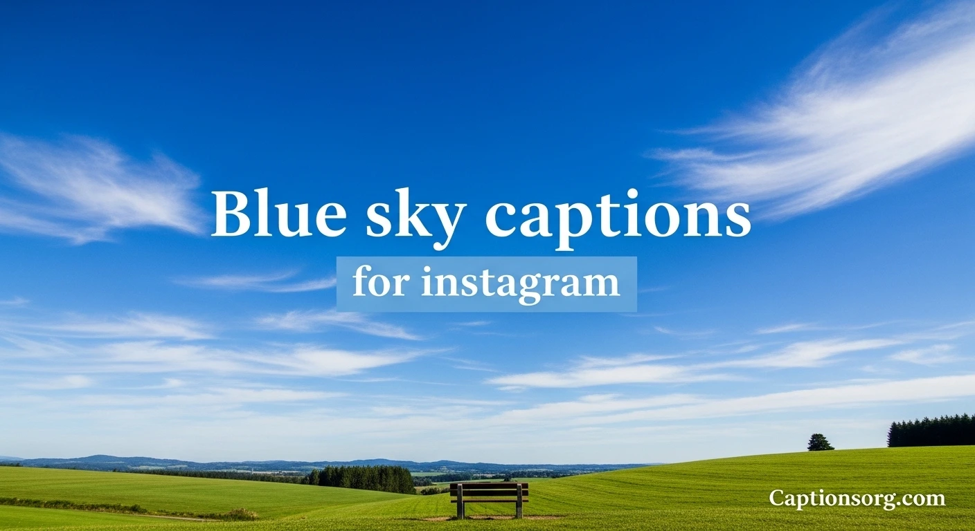 680+ Blue sky captions for instagram