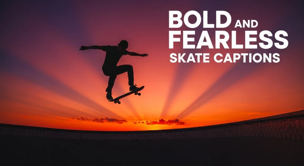 Bold and Fearless Skate Captions