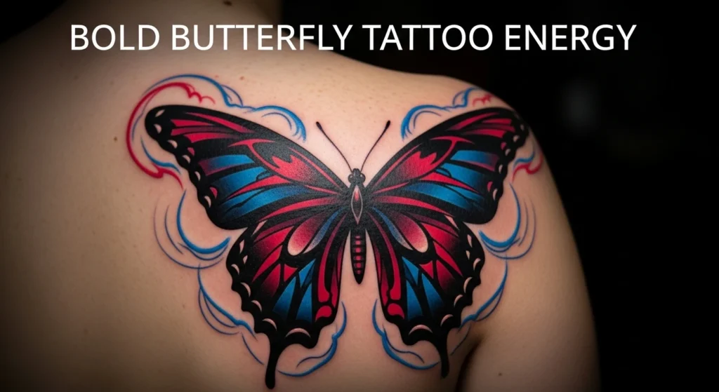 Bold Butterfly Tattoo Energy