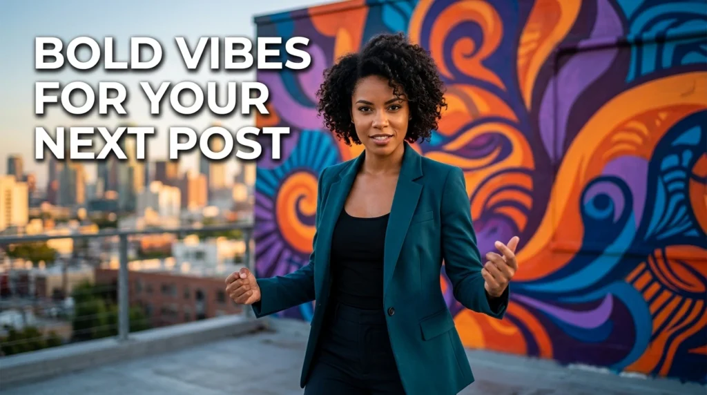 Bold vibes for your next post