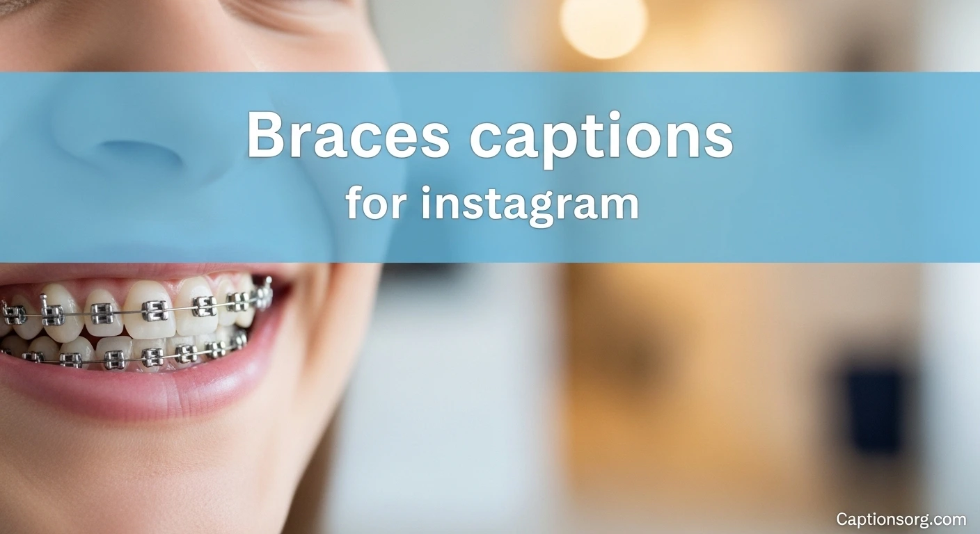 Braces captions for instagram
