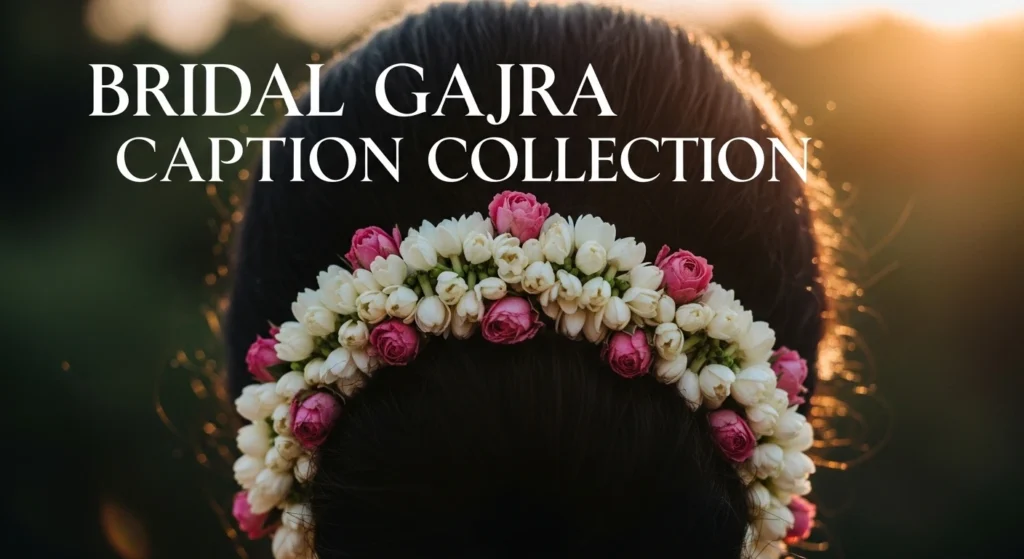 Bridal Gajra Caption Collection