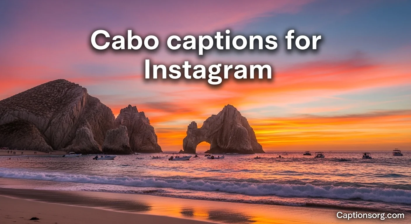 Cabo captions for instagram