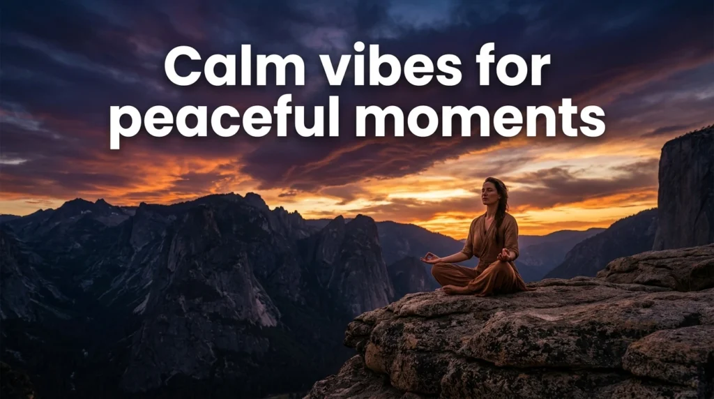 Calm vibes for peaceful moments