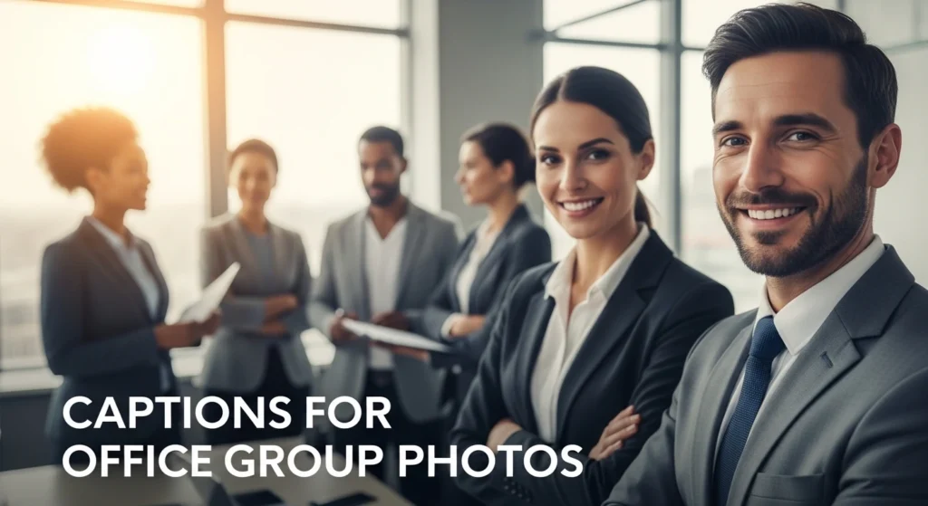 Captions for Office Group Photos