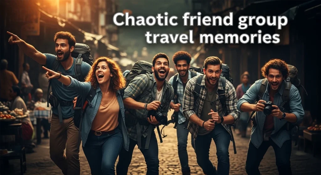 Chaotic friend group travel memories