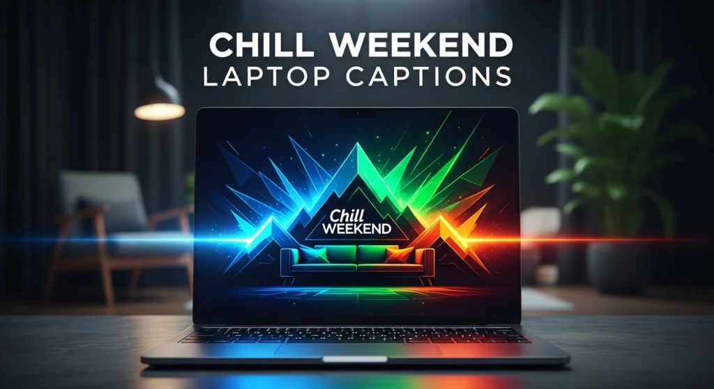 Chill Weekend Laptop Captions