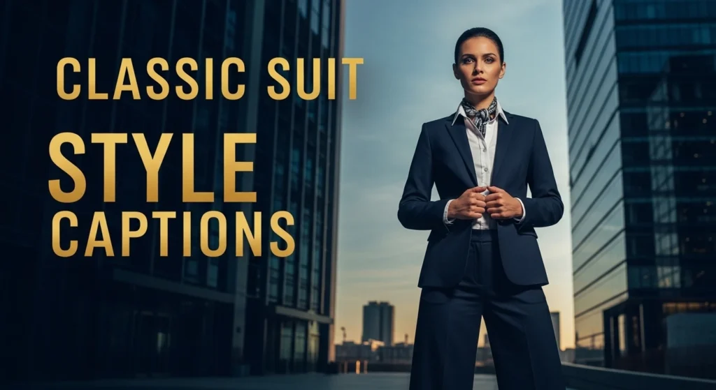 Classic Suit Style Captions