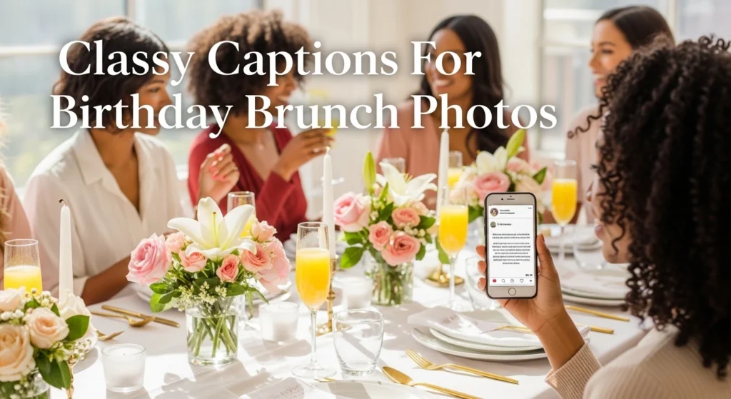 Classy Captions For Birthday Brunch Photos
