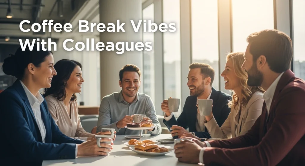 Coffee Break Vibes With Colleagues
