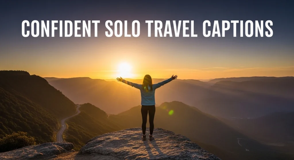 Confident Solo Travel Captions
