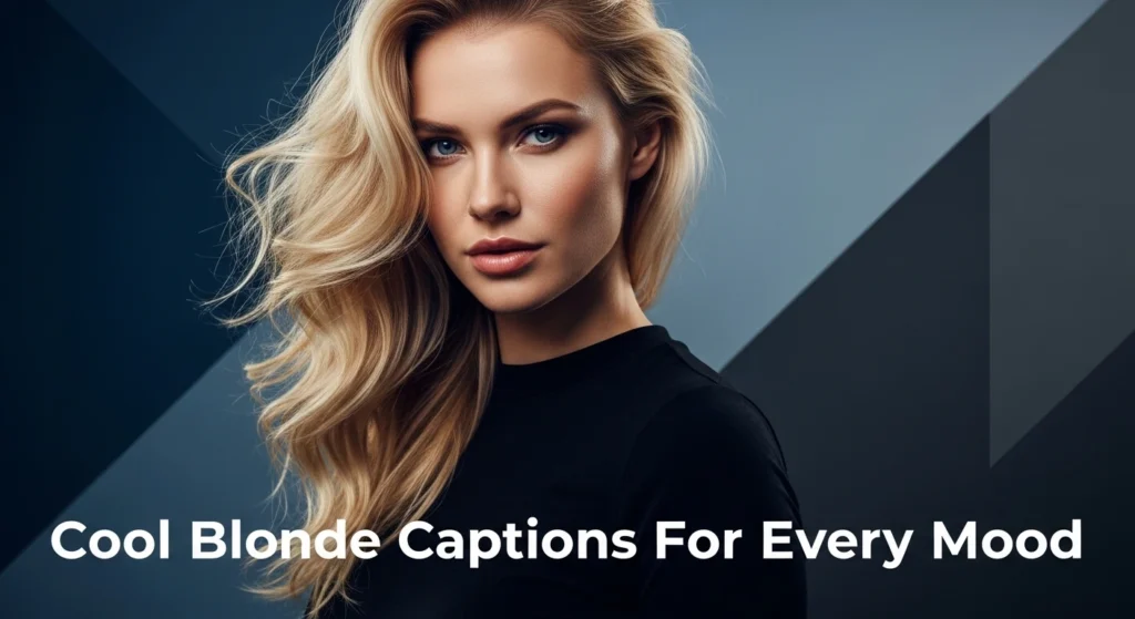 Cool Blonde Captions For Every Mood