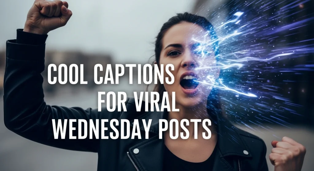 Cool captions for viral Wednesday posts