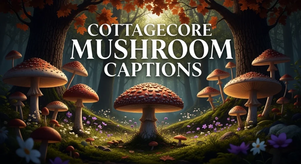 Cottagecore Mushroom Captions