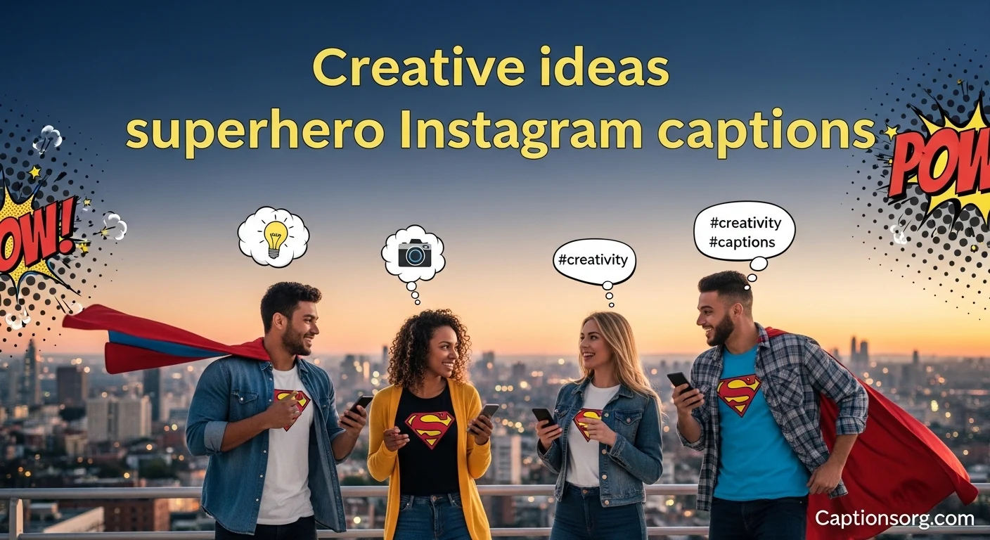 Creative ideas superhero instagram captions
