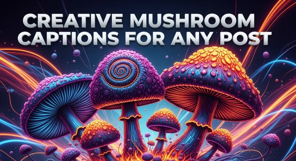 Creative Mushroom Captions for Any Post