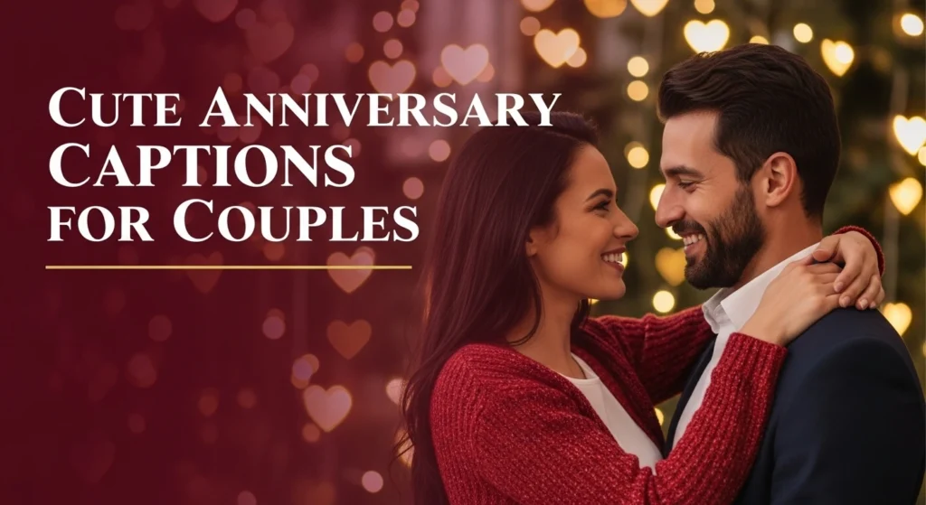 Cute anniversary captions for couples