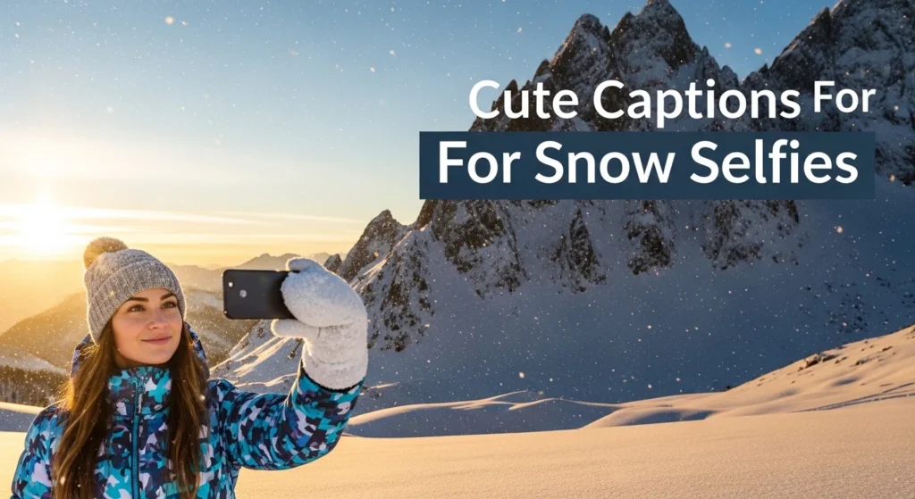Cute Captions For Snow Selfies