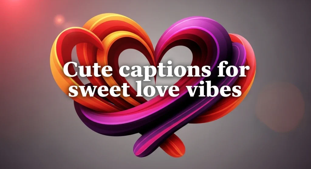 Cute captions for sweet love vibes