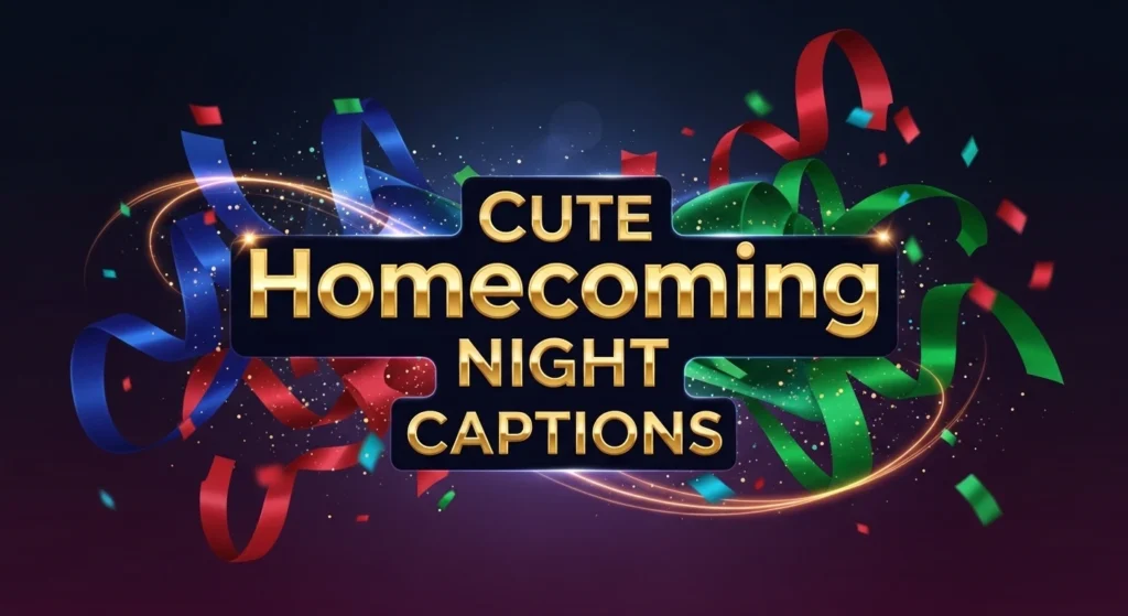 Cute Homecoming Night Captions