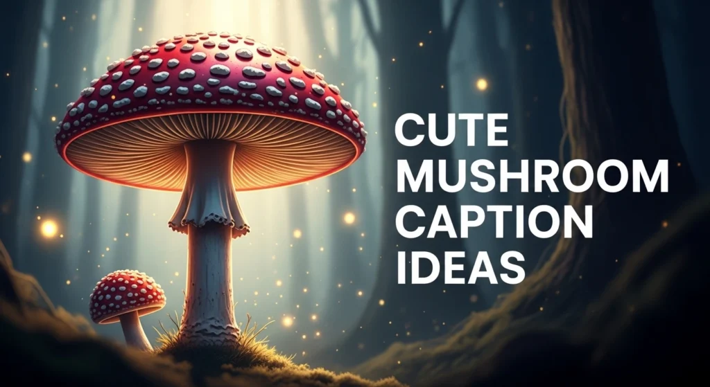 Cute Mushroom Caption Ideas
