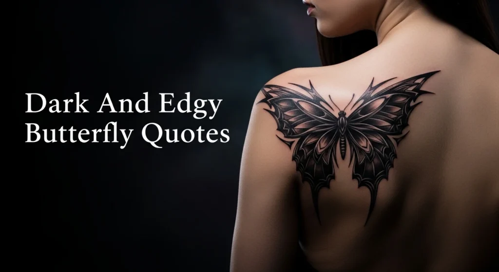 Dark And Edgy Butterfly Quotes