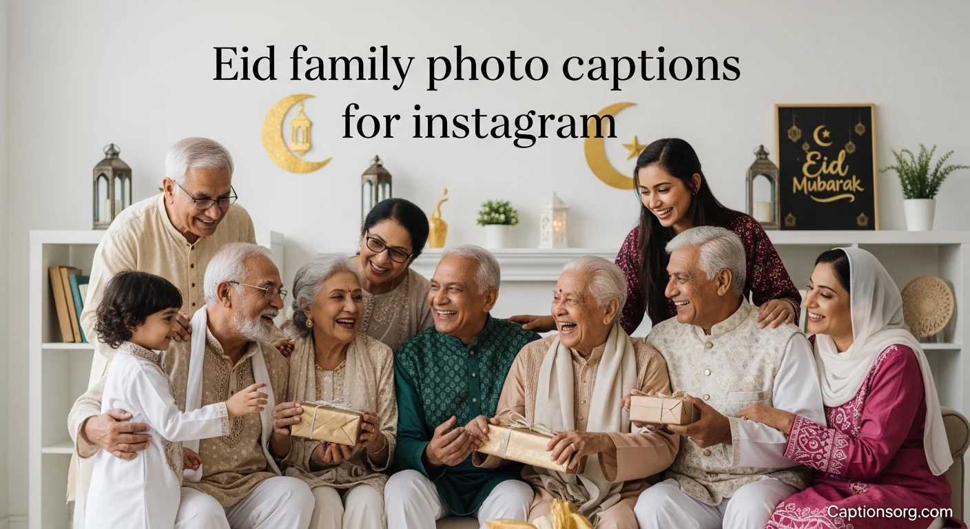 Eid family photo captions for instagram