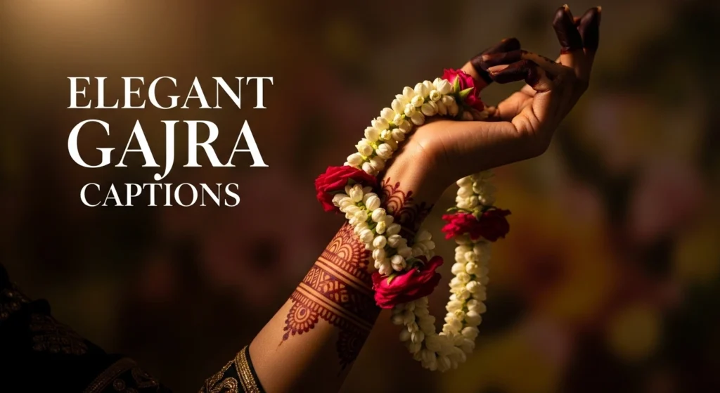 Elegant Gajra Captions