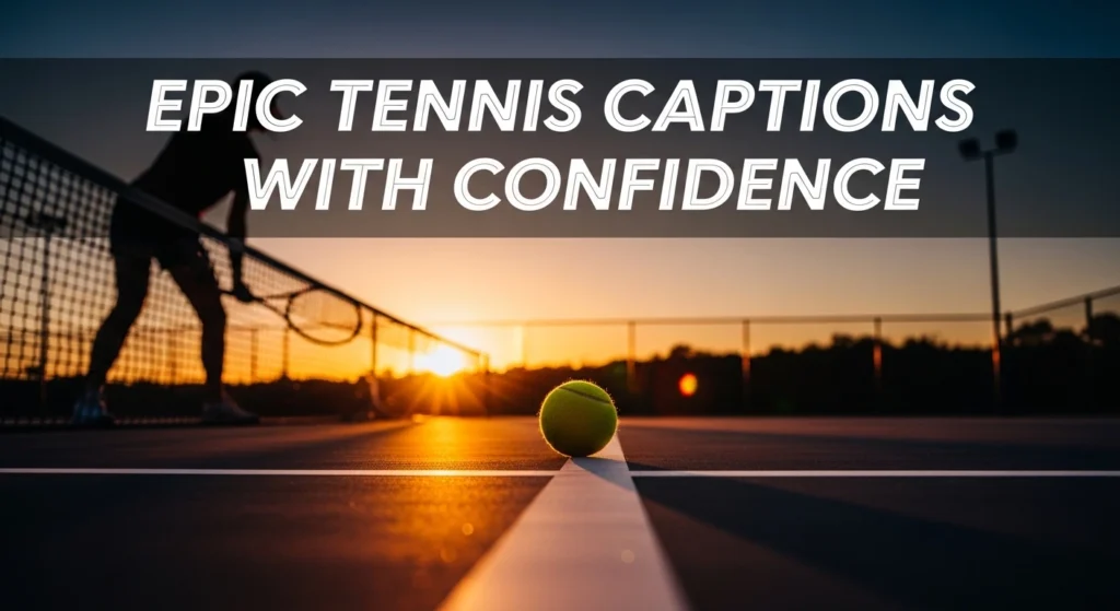 Epic Tennis Captions With Confidence