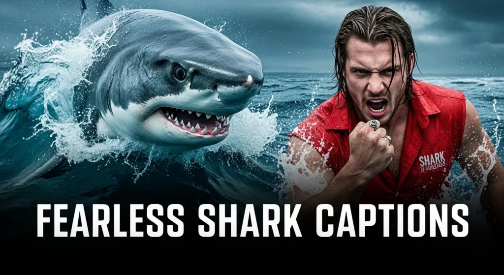 Fearless Shark Captions