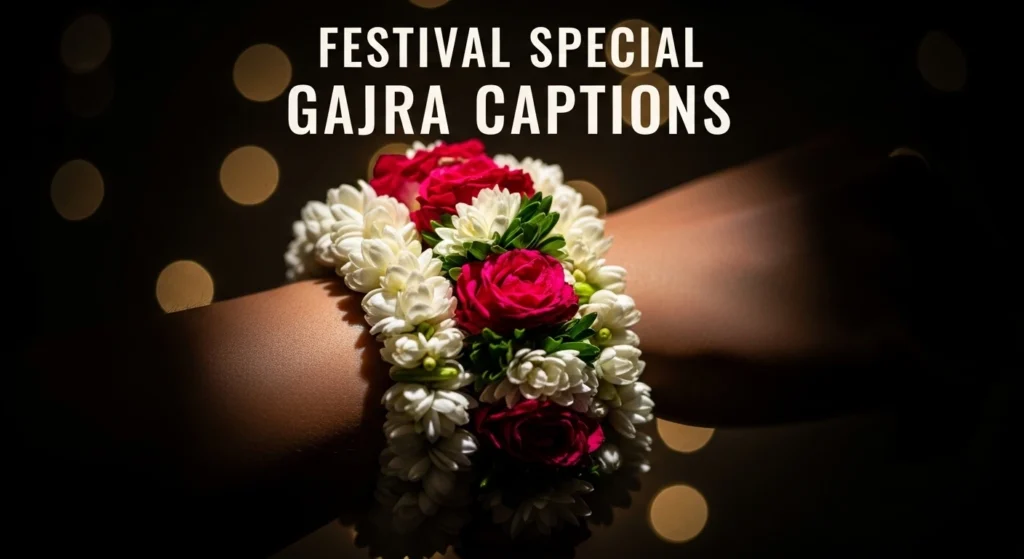 Festival Special Gajra Captions