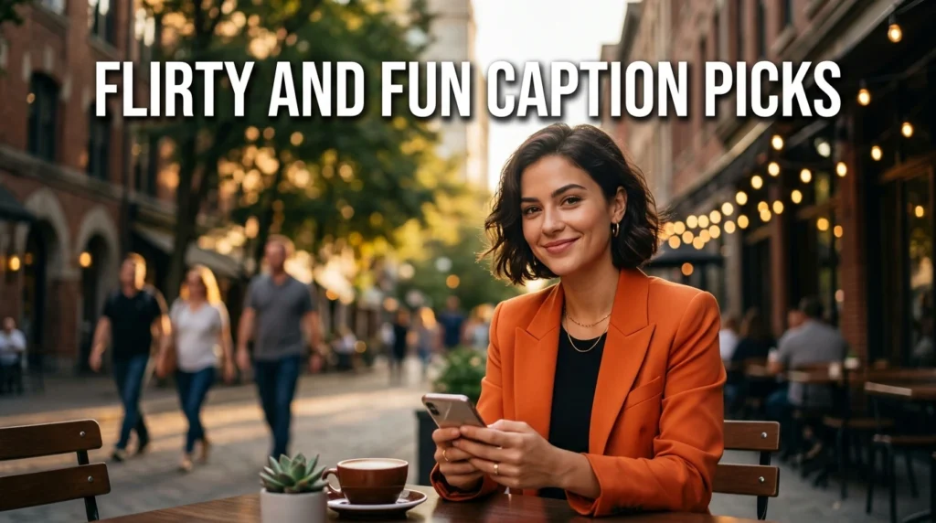 Flirty and fun caption picks