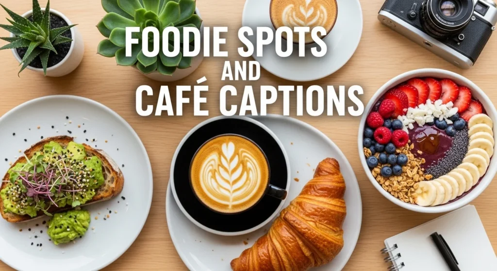 Foodie Spots and Cafe Captions