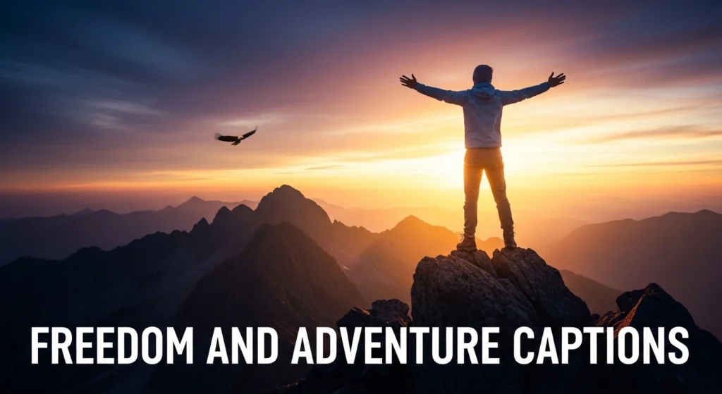 Freedom and Adventure Captions