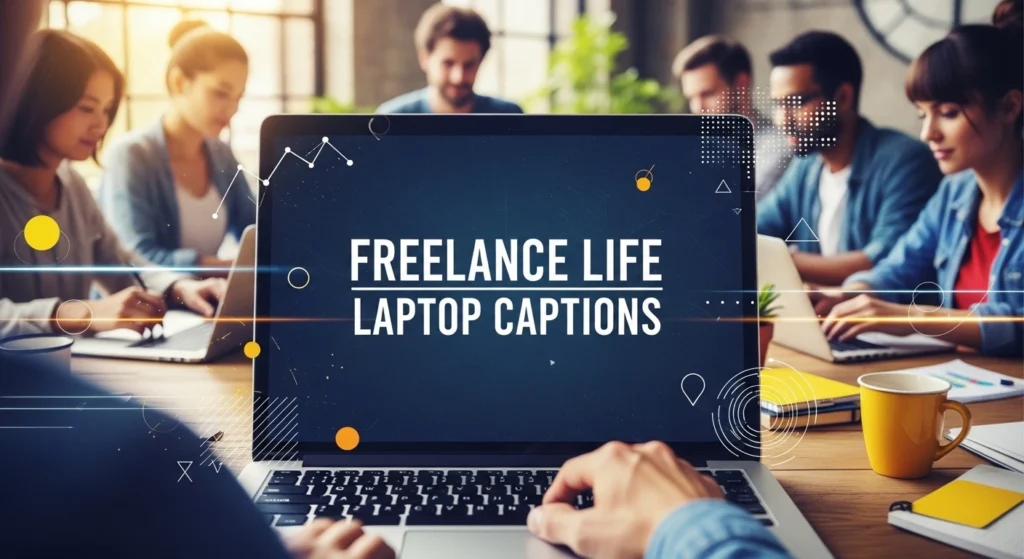Freelance Life Laptop Captions