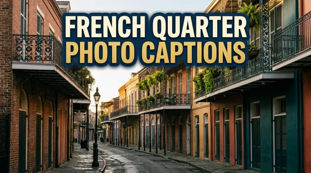 French Quarter Photo Captions