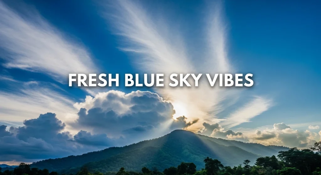 Fresh Blue Sky Vibes