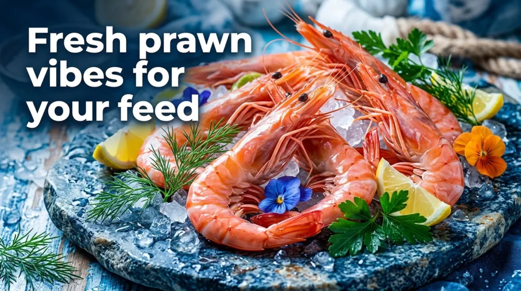 Fresh prawn vibes for your feed