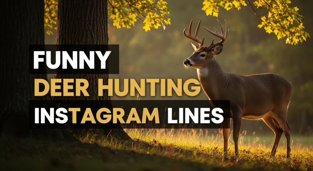 Funny Deer Hunting Instagram Lines