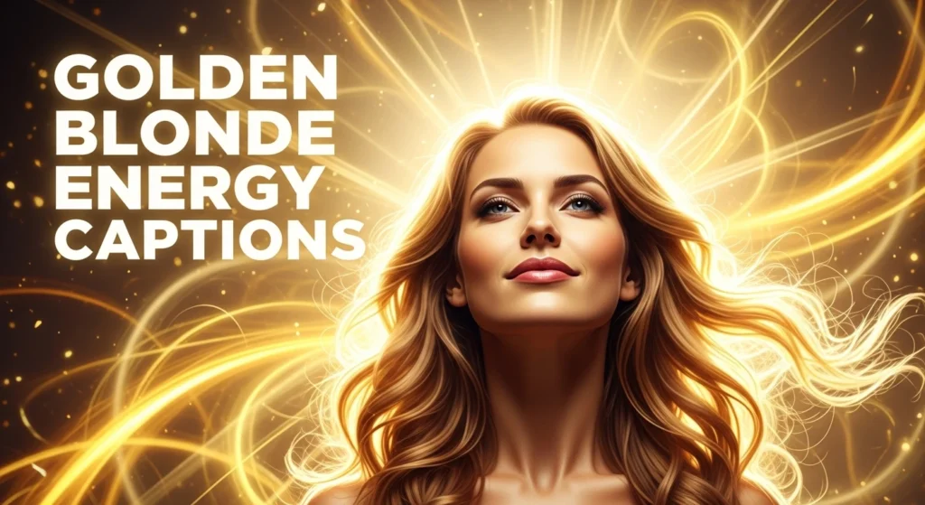 Golden Blonde Energy Captions