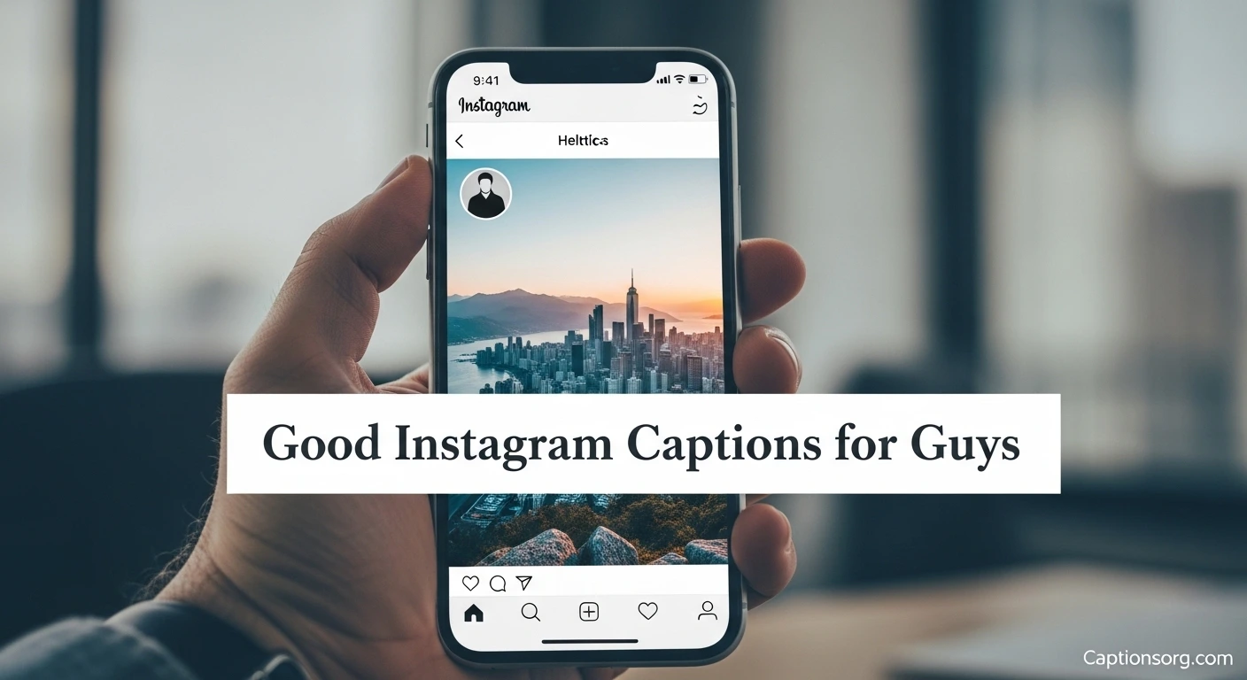 Good instagram captions for guys