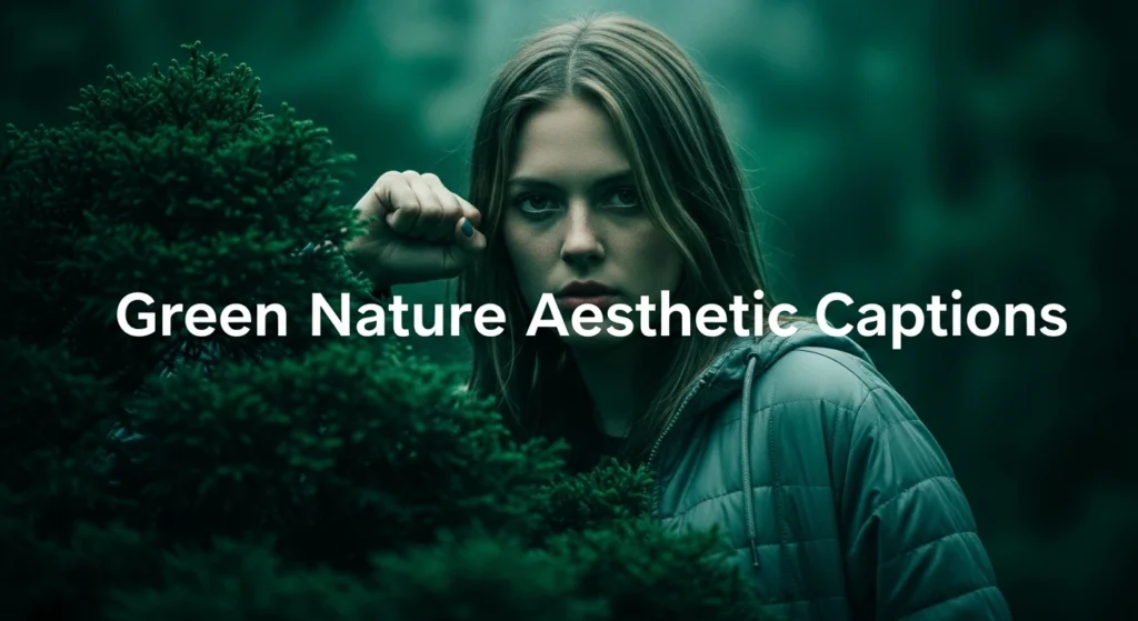 Green Nature Aesthetic Captions