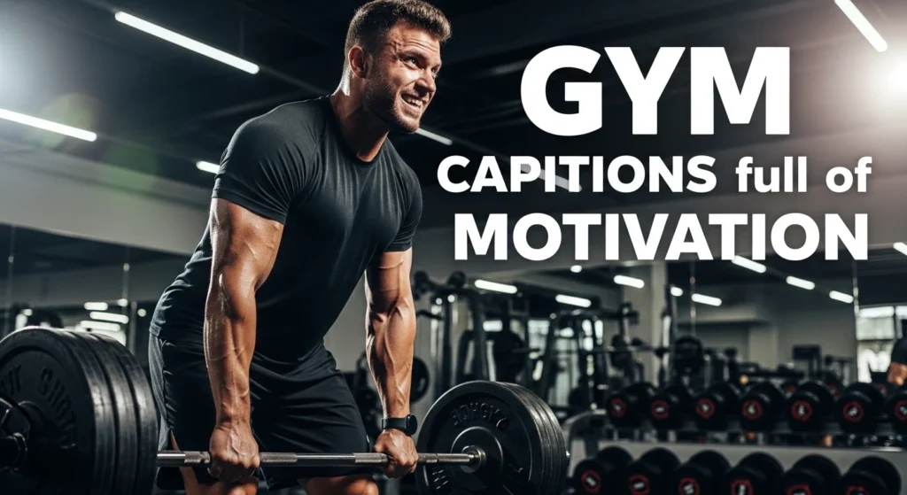 Gym captions full of motivation