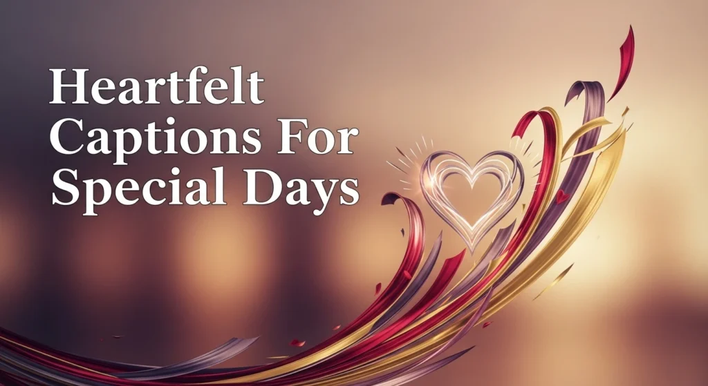 Heartfelt Captions For Special Days