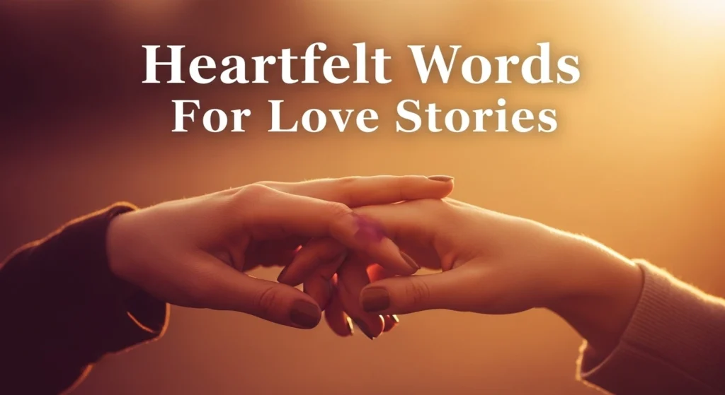 Heartfelt Words For Love Stories