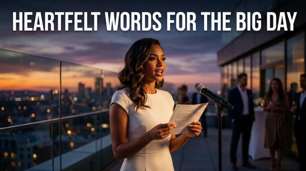 Heartfelt Words For The Big Day